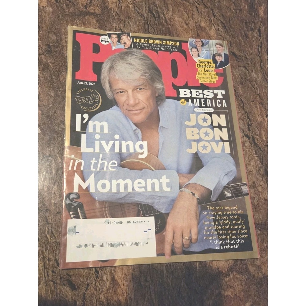 PEOPLE MAGAZINE June 29 2026 JON BON JOVI Nicole Brown Simpson O.J. ROYAL FAMILY